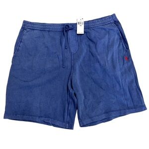 Polo Ralph Lauren Polo Blue Drawstring Cotton Shorts Activewear Pony SZ 3XB NWT